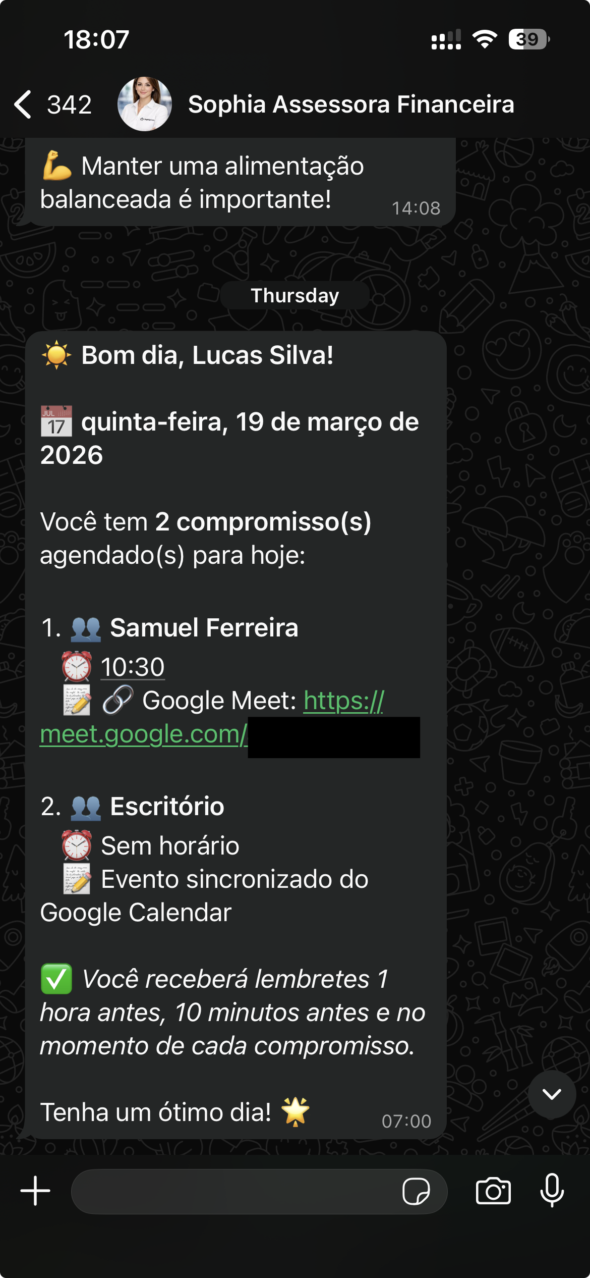 Sophia Calendar Integration